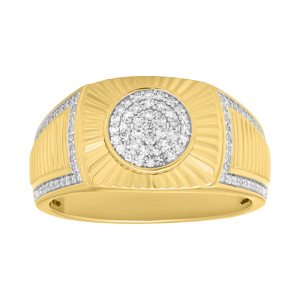 mens dress rings gold The Regent 10K Yellow Gold Men's Polished Euro Comfort Fit Ring 6.5mm 14.25 / 6.5mm main image 0