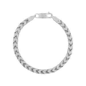 Silver 4.3mm Franco Men's Bracelet