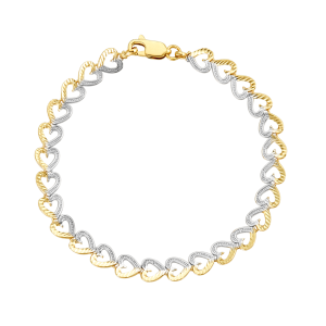 【HYERES LOR】Colombed'Or 14K double chain bracelet Dia HYERES LOR】Colombed'Or 14K double chain bracelet Dia