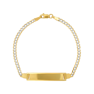 【gold】S925 saikoro bracelet (B42) 18K Two Tone Gold Fancy Link Bracelet 20002242 | Shin Brothers*