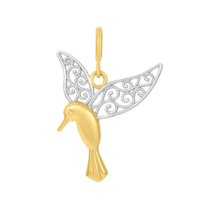 14K Yellow Gold Tortoise Charm Pendant