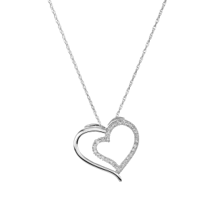 ネックレス・ペンダント [Rita monica] Big Heart Pendent Necklace pandora-sparkling-heart-halo-