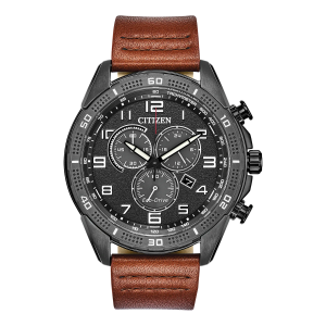 Citizen Axiom Black Stainless Steel Diamond Men's Watch - AU1065-58G