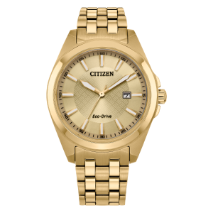 Citizen Carson Gold Tone Green Dial Chrono Men's Watch