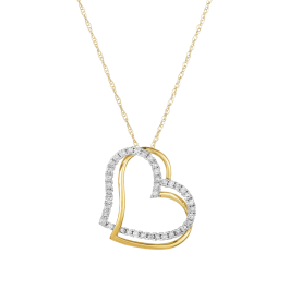 ネックレス・チョーカー Melting Heart Pendant (Gold) Amazon.com: Juicy Couture Goldtone and Rose Heart Pendant