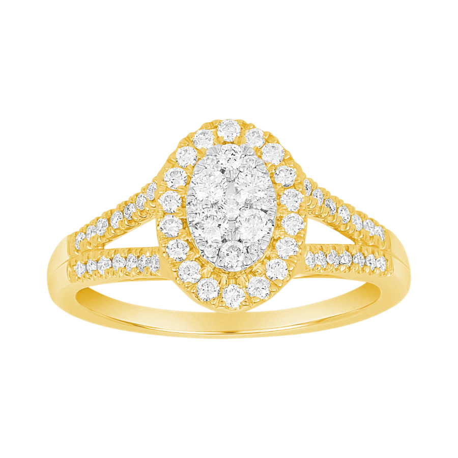 diamond dress rings yellow gold 14k Yellow Gold Custom Vintage Style Diamond Engagement Ring