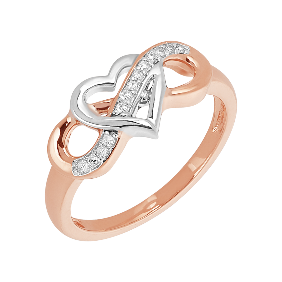 Rose Gold Infinity Heart Infinity Diamond Ring Kay Jewelers