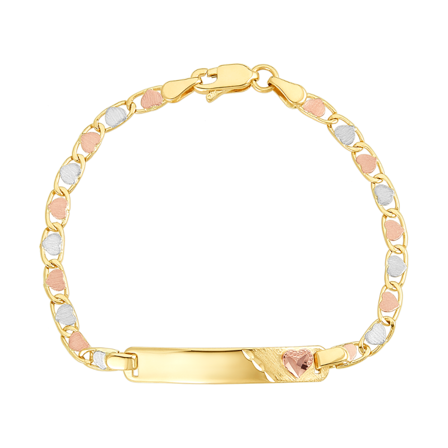 Swarovski Hyperbola Heart Bangle, Pink and Gold Tone Plated