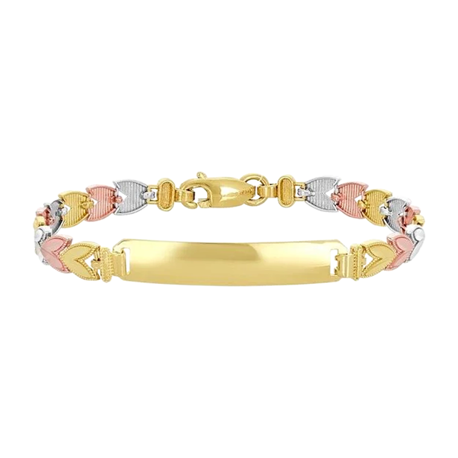 ◎D moment ◎ Yvonne 14k gold bracelet (2Color) 14k Gold Two-Tone Polished D/C Bracelet 7.75