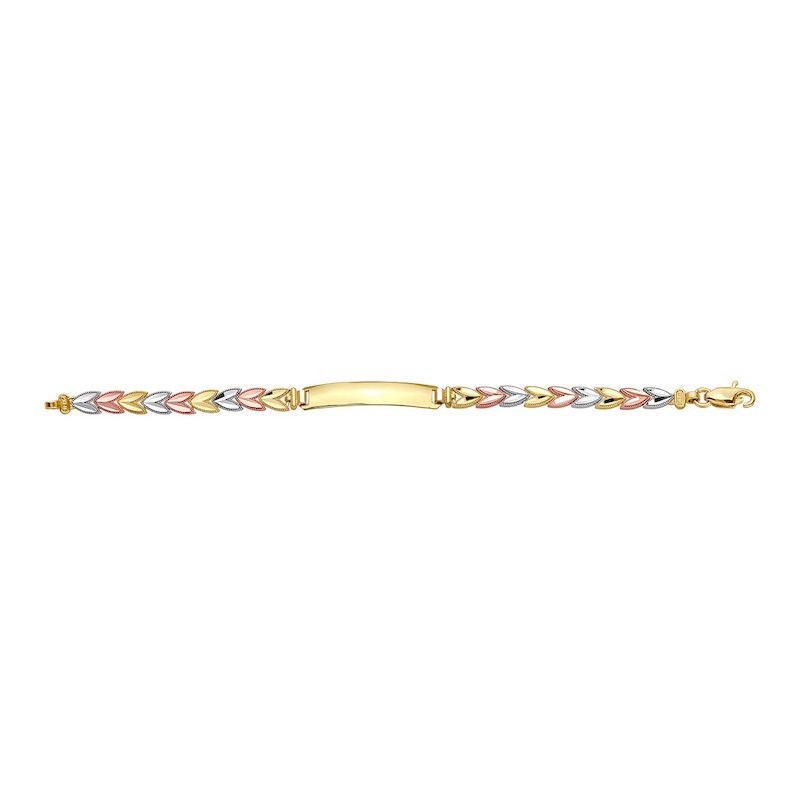 アクセサリー Dager ID Baby Classic Link Bracelet 18cm Baby ID Bracelet Cuban Link/ 18K Gold Filled Bracelets