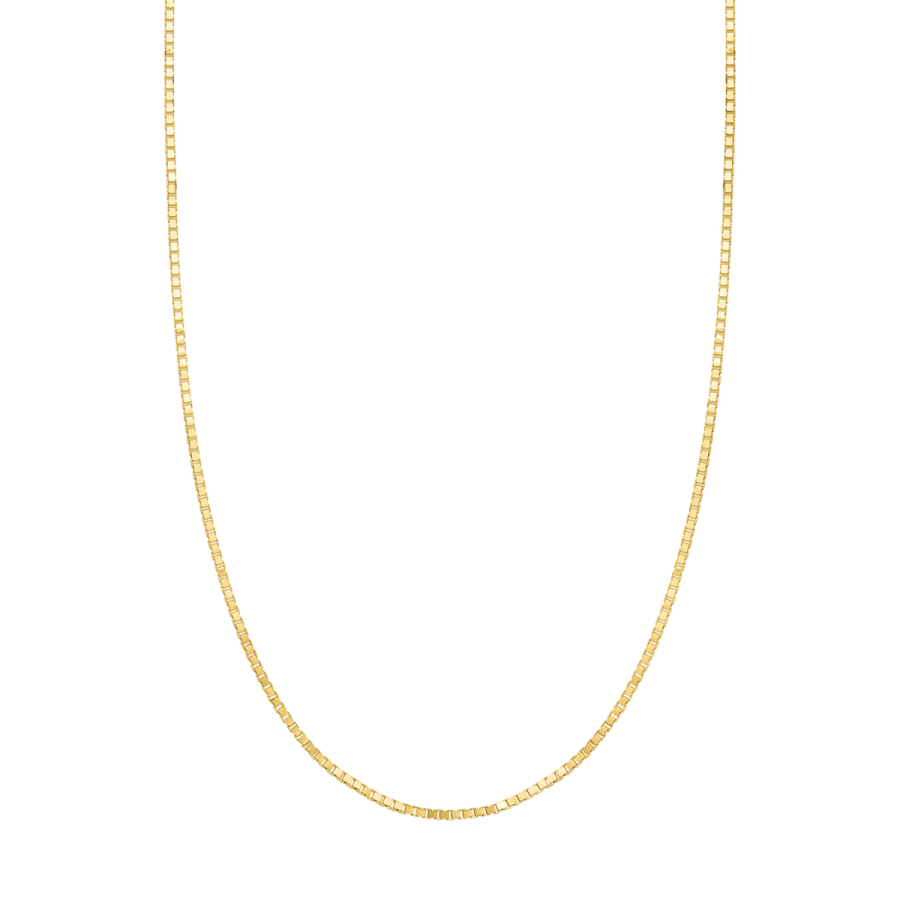 14K Yellow Gold 22-Inch Adjustable Box Chain