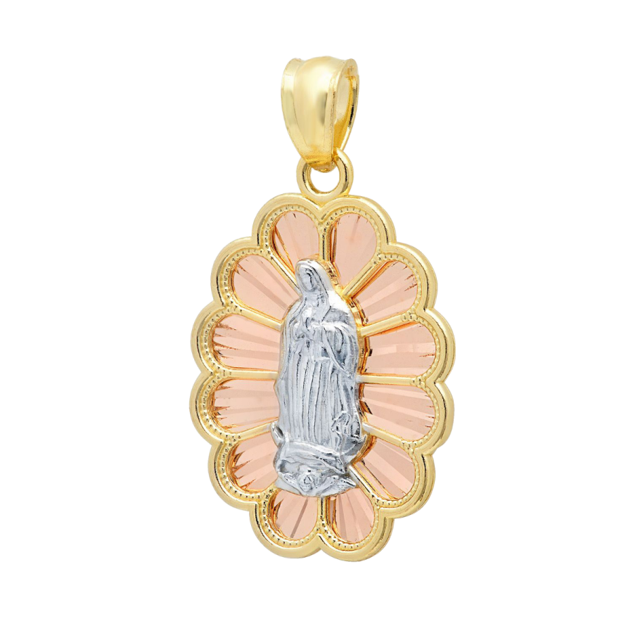 Collana Nostra Signora Di Guadalupe - Virgen De Guadalupe Cadena De Oro Laminado - Gioielli Pieni D'oro. Placcato In Oro. Joyeria De Oro Laminato. Maria - Italia - Foto 11