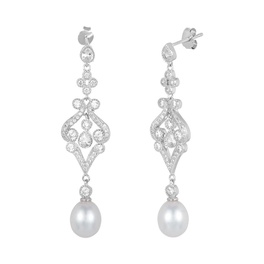 NUAGES BAROQUE Earring Big - 3 Caviar Pearls | ZARAH VOIGT