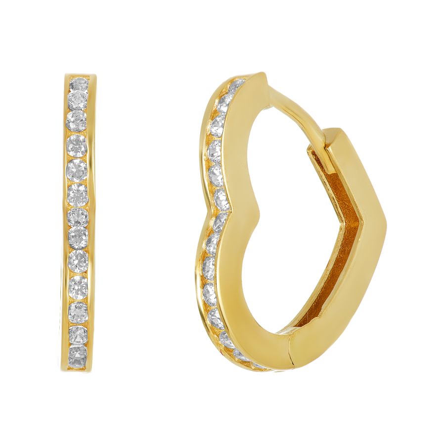 eRiNGo　0226 18K ROSE DESIGNER GOLD MEDIUM ROUND HOOP EARRINGS - Roberto