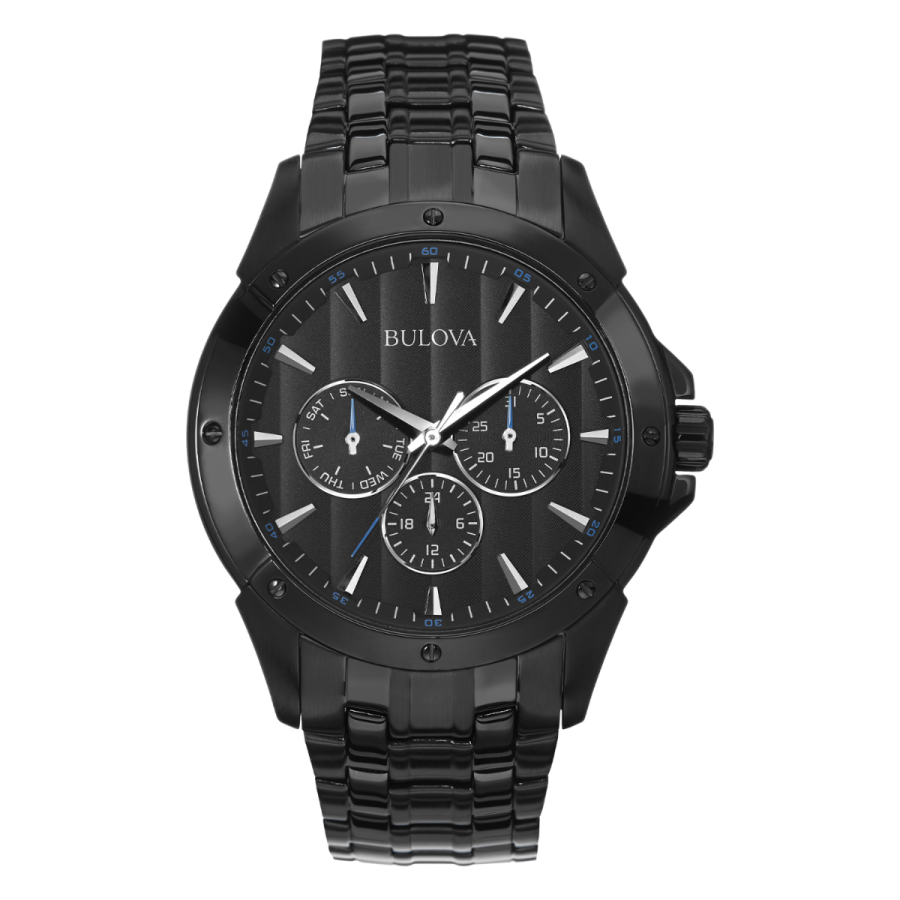 Bulova Classic Collection Men's Black Stainless Steel Watch - 98C121