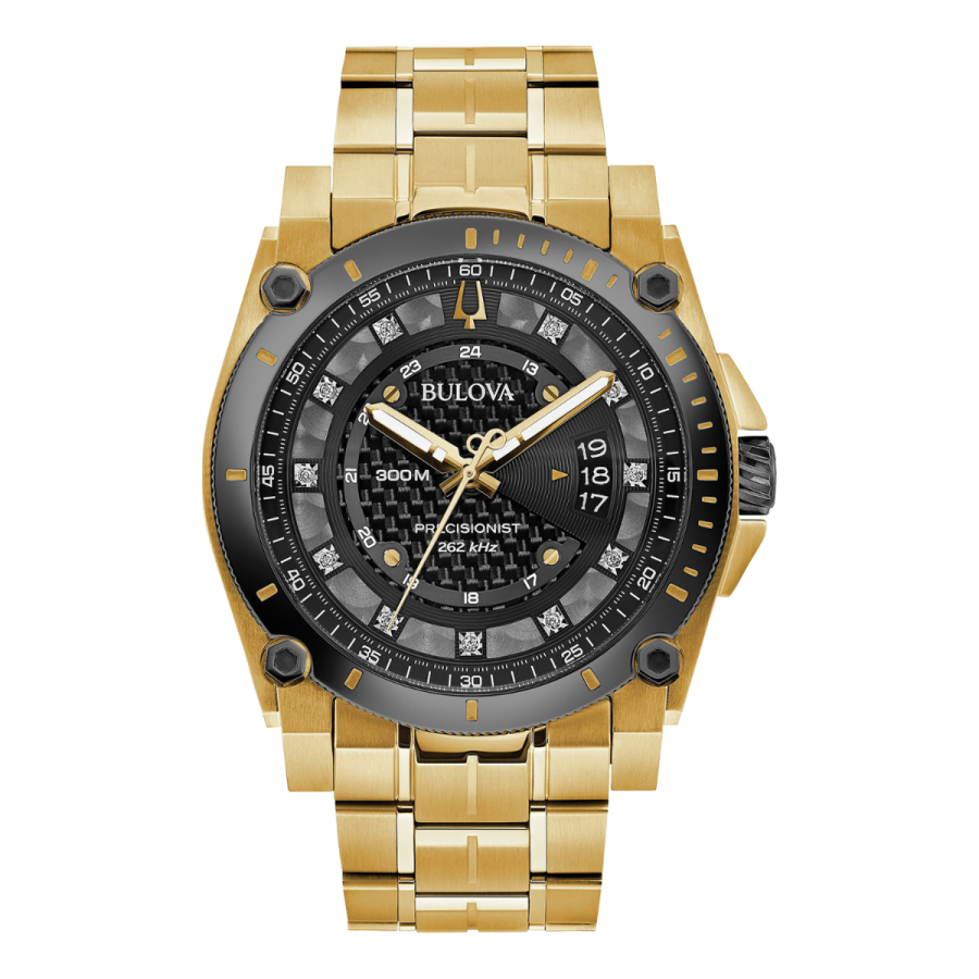 Bulova Precisionist Gold Tone Men's Watch - 98D156