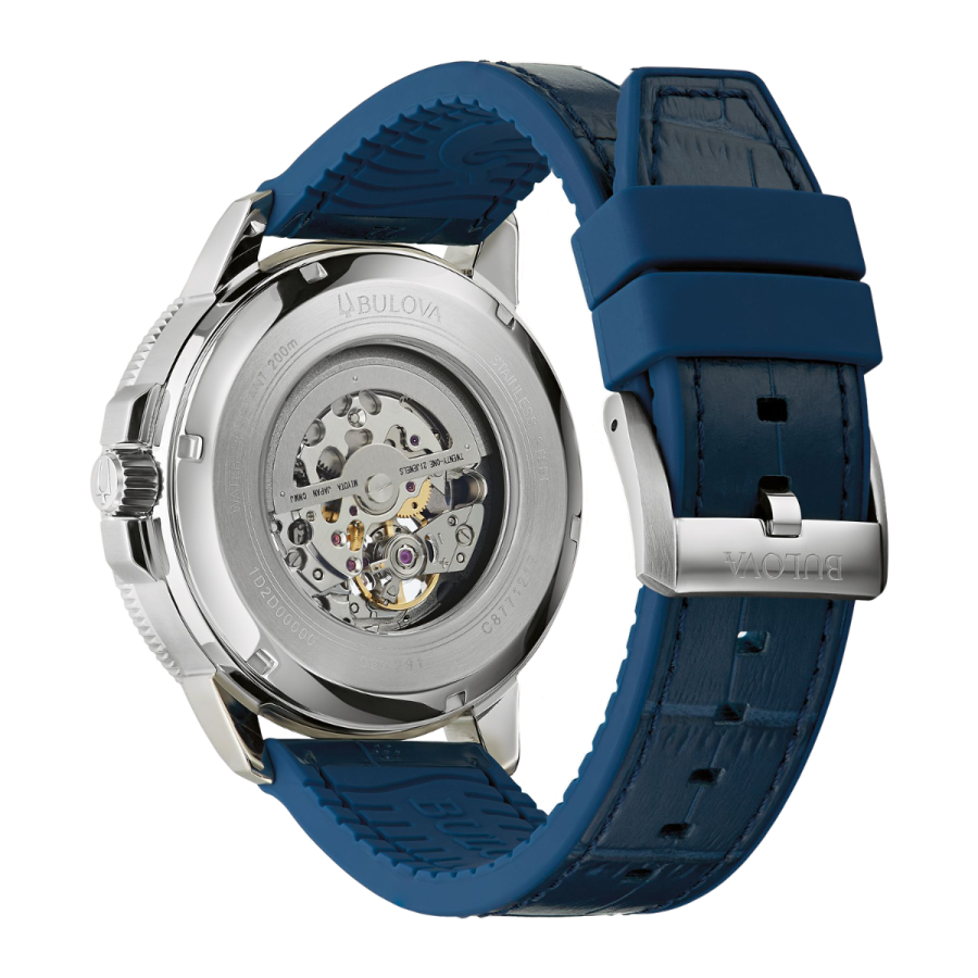 Bulova Marine Star Blue Dial Men's Watch 96A291