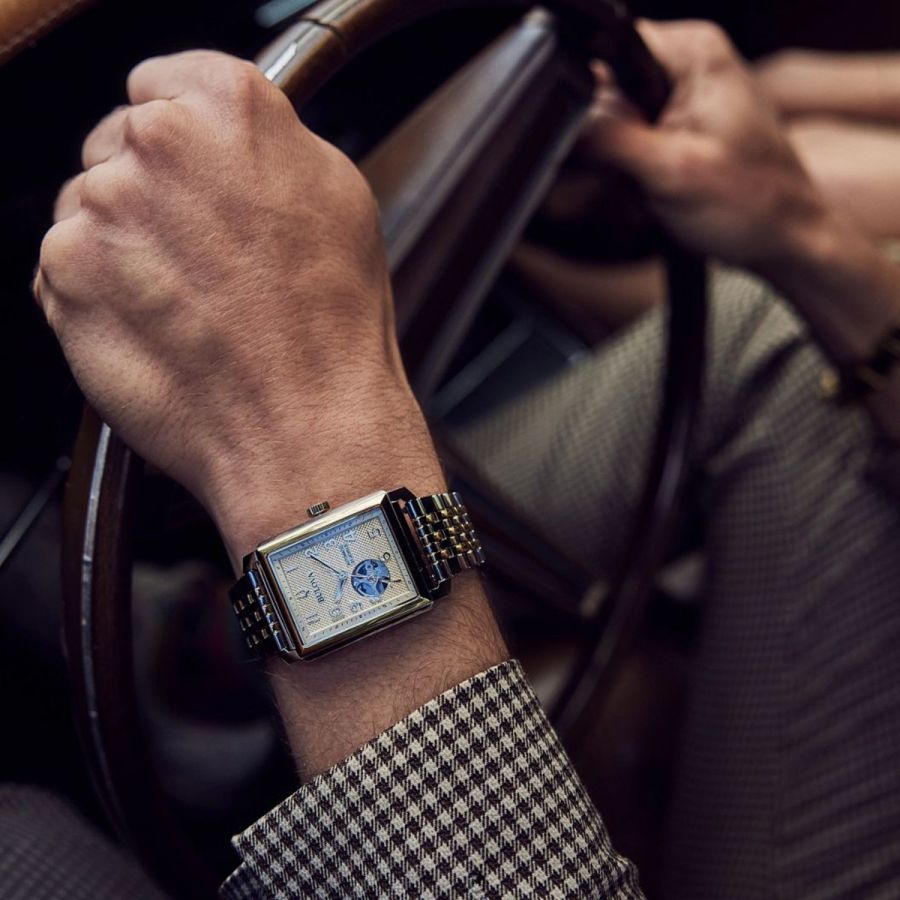 Bulova Sutton Automatic Rectangle Dial Men's Watch 98A308