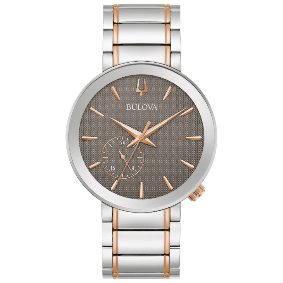 Bulova Futuro Gray Textured Dial Men's Watch - 98A309