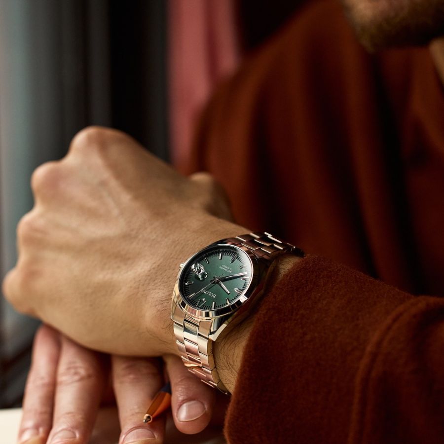 Bulova Surveyor Green Dial Men's Watch 96B429