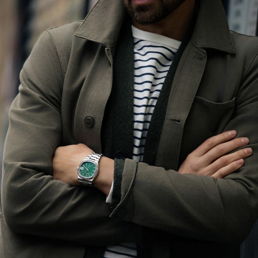 green emerald velvet dress MERKUR Handwinding Mechanical Vintage Watches Green Dial Dress Watch 24  Rubis Relogio Masculino