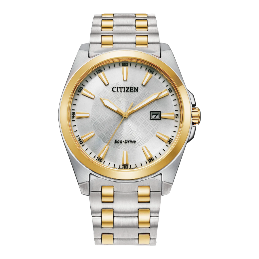 Citizen Peyten Silver Tone Gold Accents Men's Watch - BM7534-59A