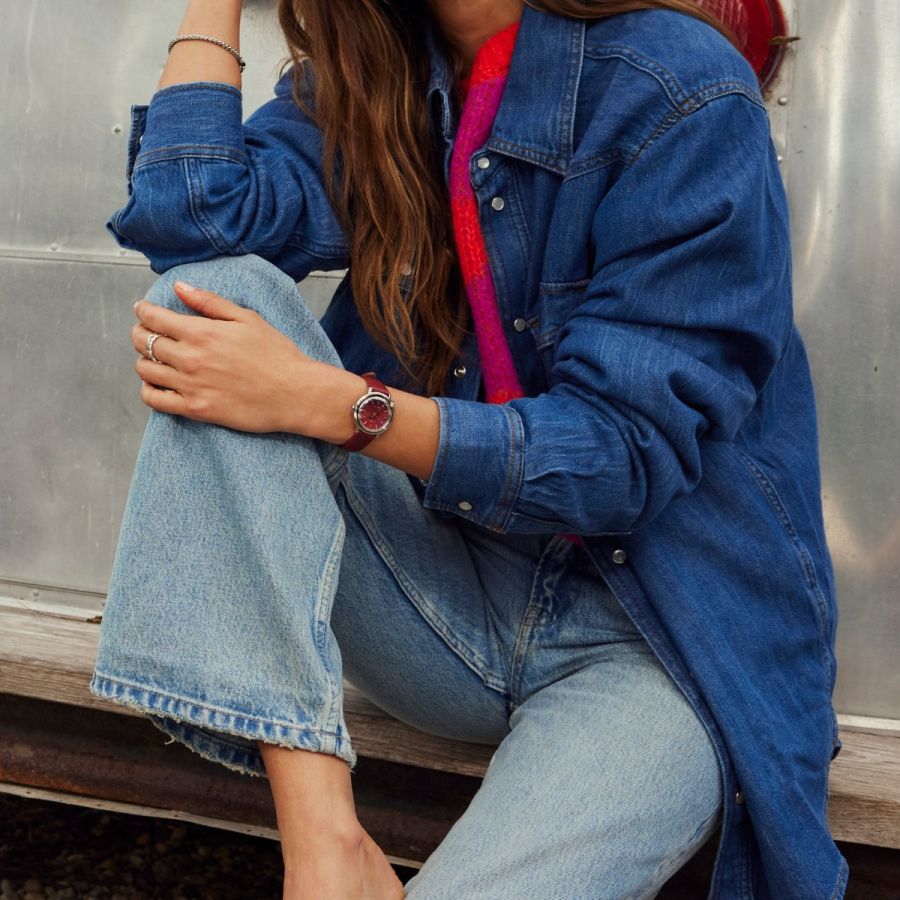 Citizen Arcly Red Interchangeable Band Women's Watch - EM1091-67X