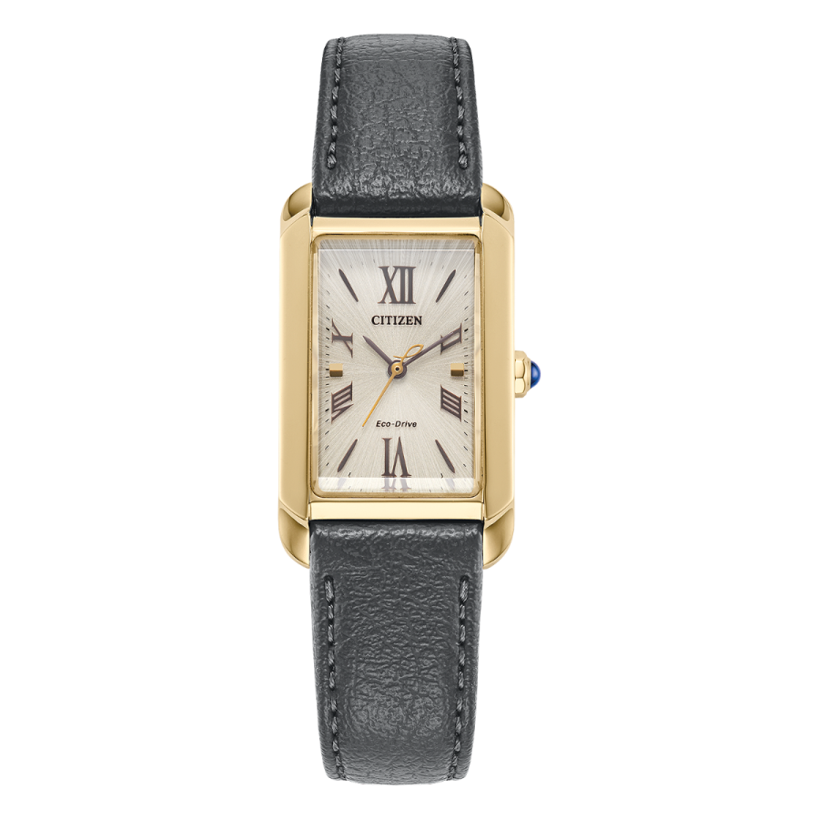 Women's Watch Citizen L Bianca Gold Tone Black Strap - EW5622-09P