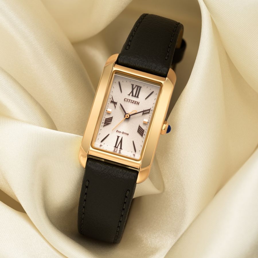 Women's Watch Citizen L Bianca Gold Tone Black Strap - EW5622-09P
