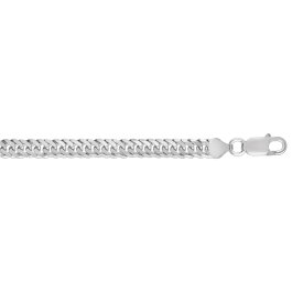 Silver 6.7mm Flat Cuban Chain