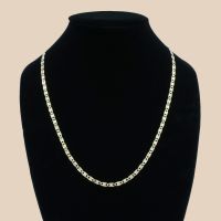 VAINON ネックレス SolderStyle Chain Necklace Buy 14K Tri-Color 4mm Valentino Link Chain | Don Roberto Jewelers