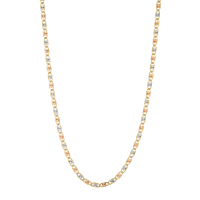 Buy 14K Tri-Color 2.4mm Valentino Chain | Don Roberto Jewelers