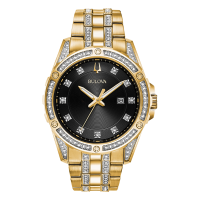 Bulova Crystal Watch and Dog Tag Set - 98K107