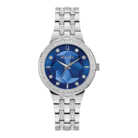 【特別価格】BULOVA/ブローバ 腕時計 96L276 CRYSTAL PANTHOM Bulova Phantom Women's Silver Blue Dial Crystal Watch | Bulova