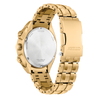Citizen Carson Gold Tone Green Dial Chrono Men's Watch - CA4542-59X