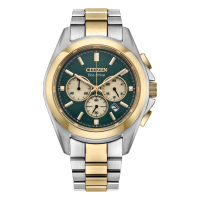 Men's Watch Citizen Sport Luxury Two Tone Green Dial - CA4684-54X