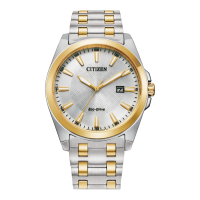 Citizen Peyten Silver Tone Gold Accents Men's Watch - BM7534-59A