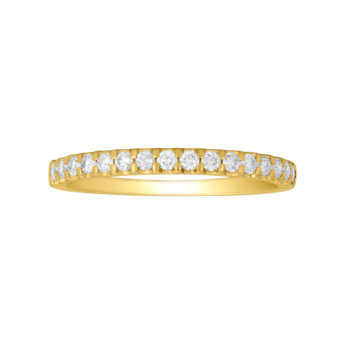14K Yellow Gold Diamond Women's Band