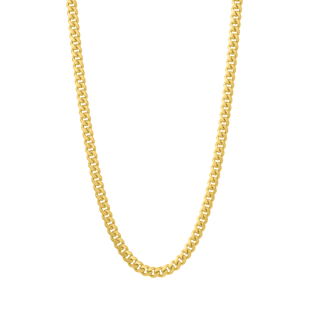 Silver Gold Tone Plated 6mm Cuban Chain