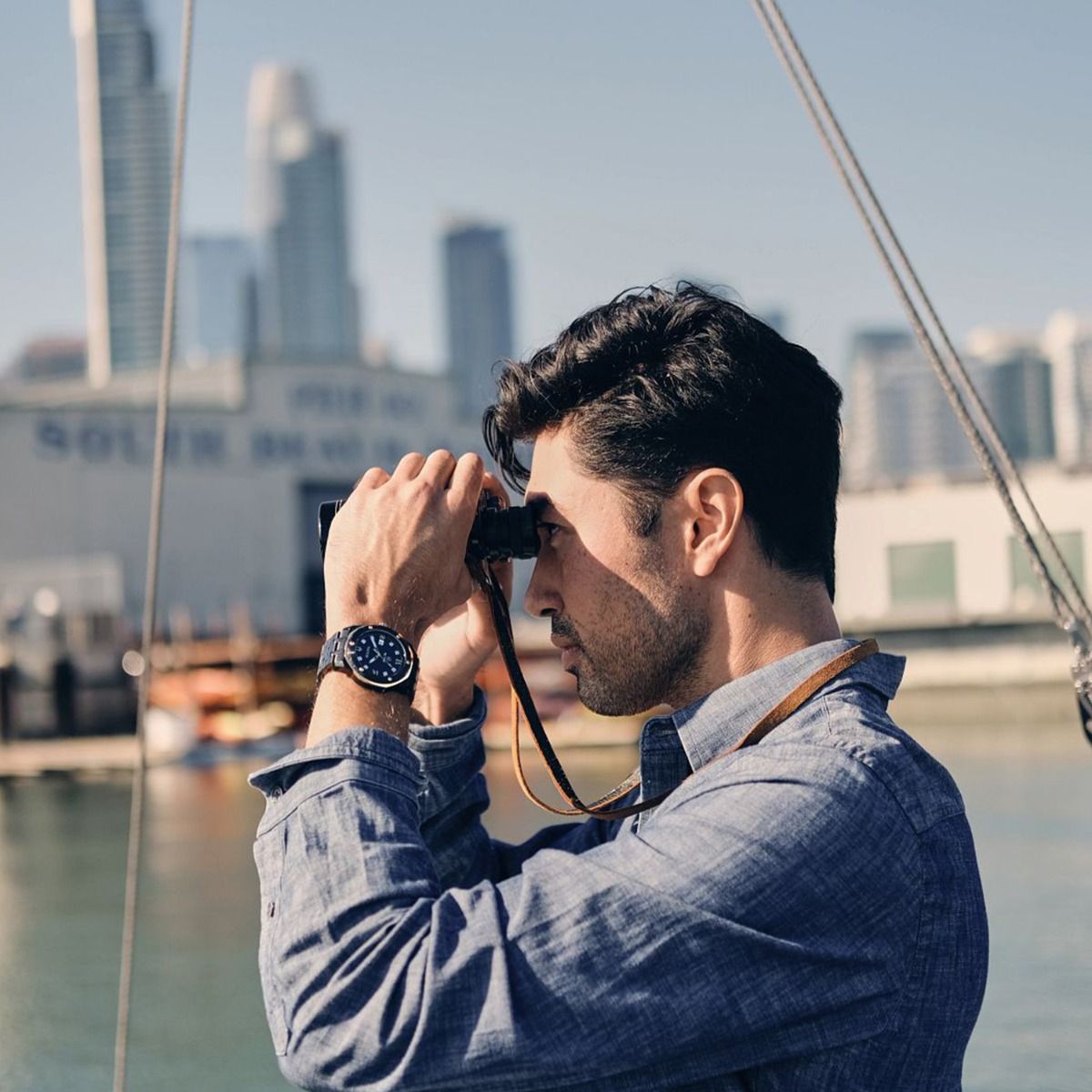 Bulova Marine Star Men's Black Stainless Steel Watch - 98D176