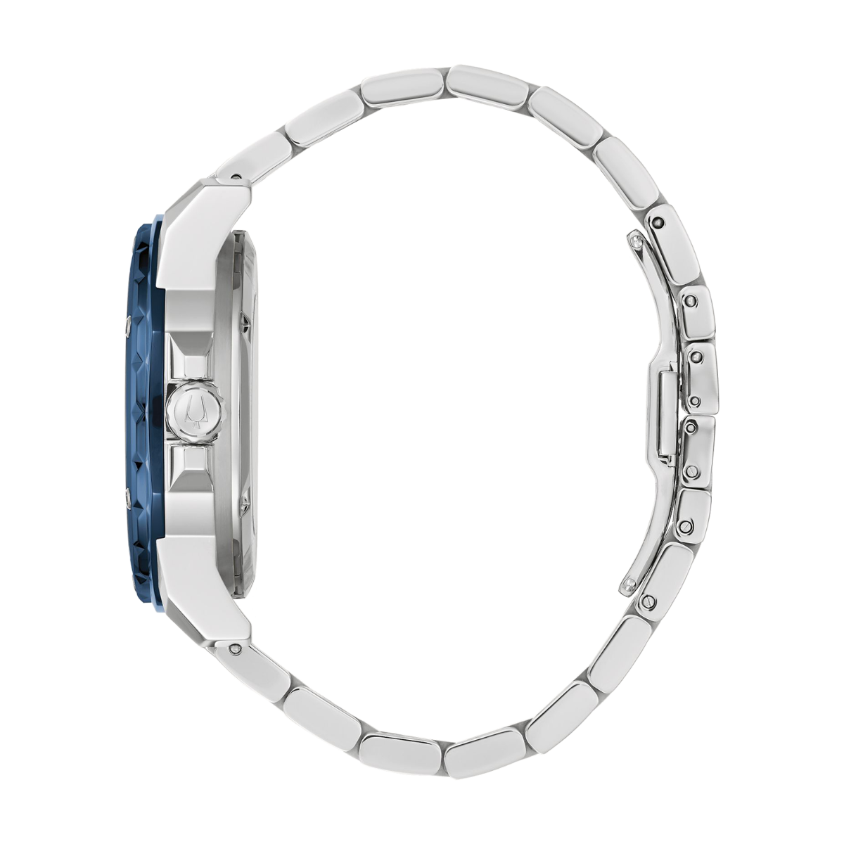 Bulova Marine Star Stainless Steel Blue Face Men's Watch - 98A302