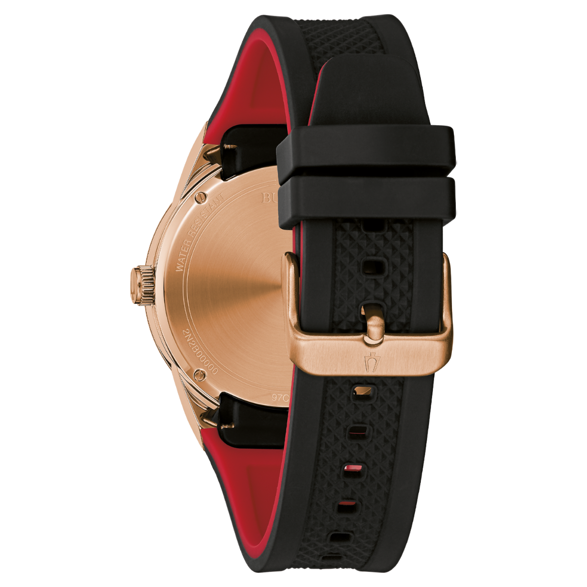 Bulova Modern Rose Gold Tone Black Dial Men's Watch - 97C112