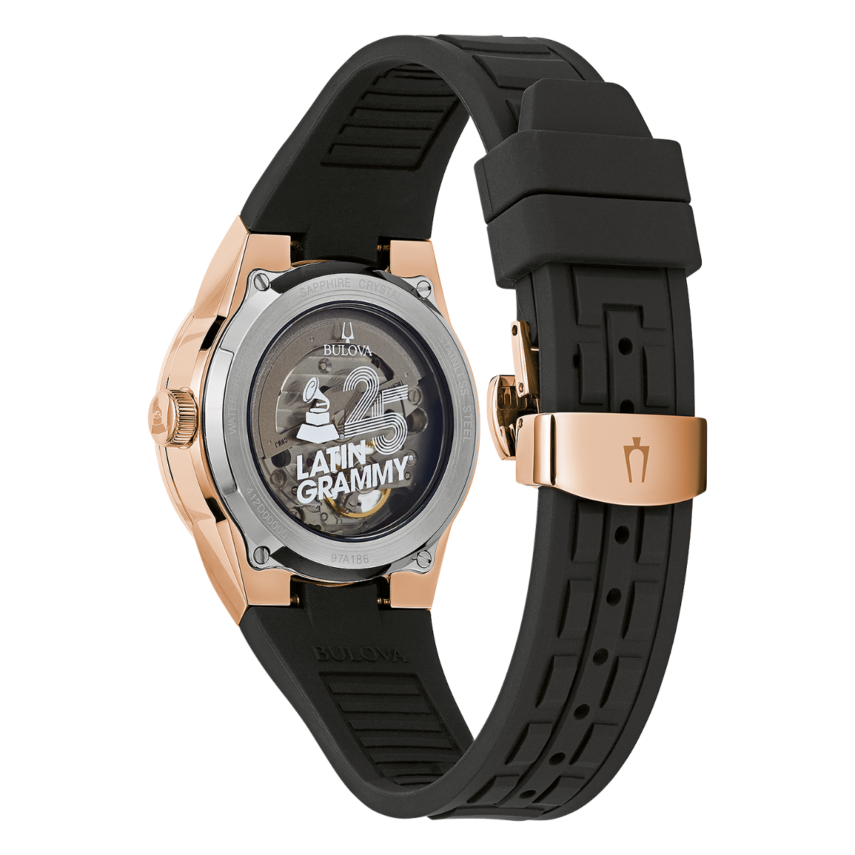 Bulova Latin Grammy Rose Case Men's Watch - 97A186