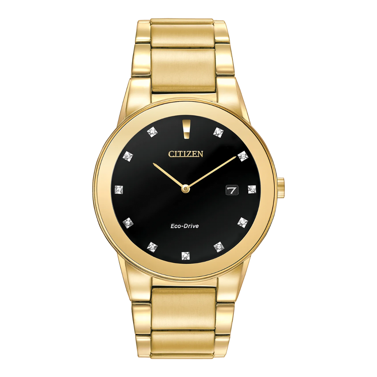 Citizen Axiom Gold Tone Black Dial Men's Watch - AU1062-56G