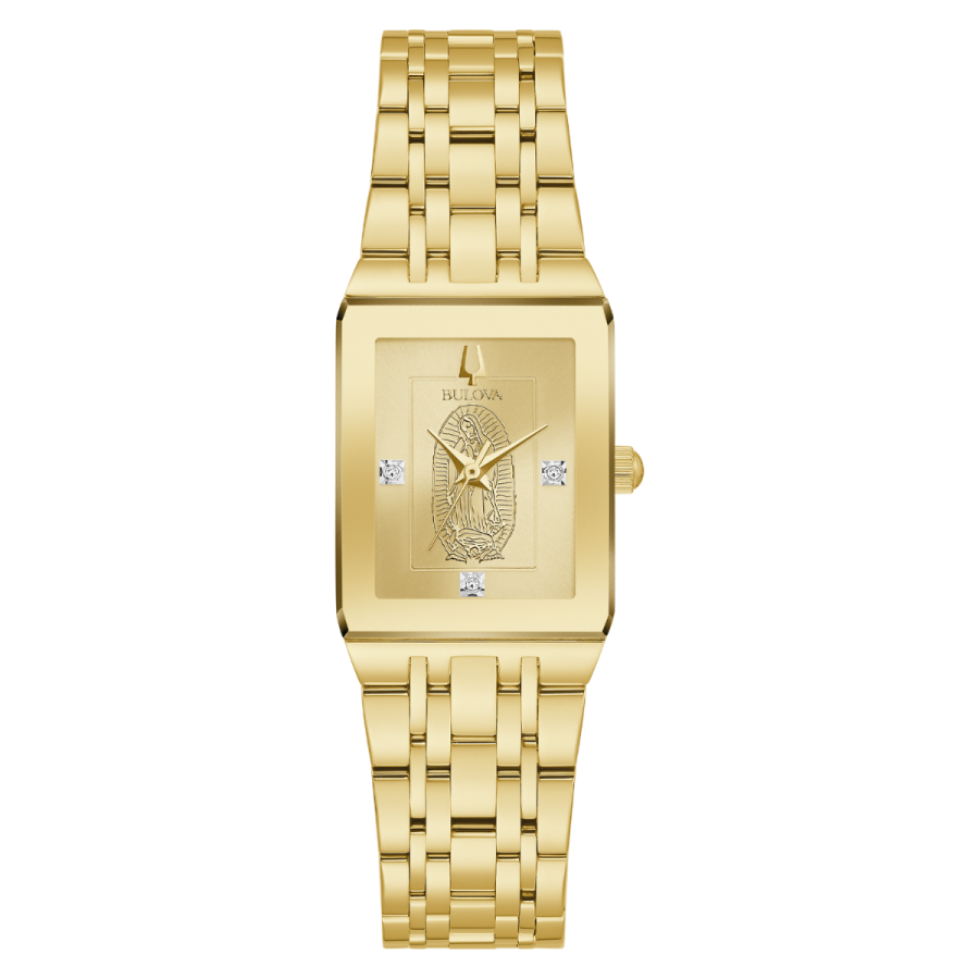 【GLOBALさん専用】BULOVA レディースクォーツ腕時計/ダイヤモンド使用 Bulova Futuro Yellow Gold 